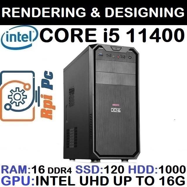 سیستم رندرینگ ATX Sadata  CORE i5 11400 16GB 120GB SSD 1TB  16GB